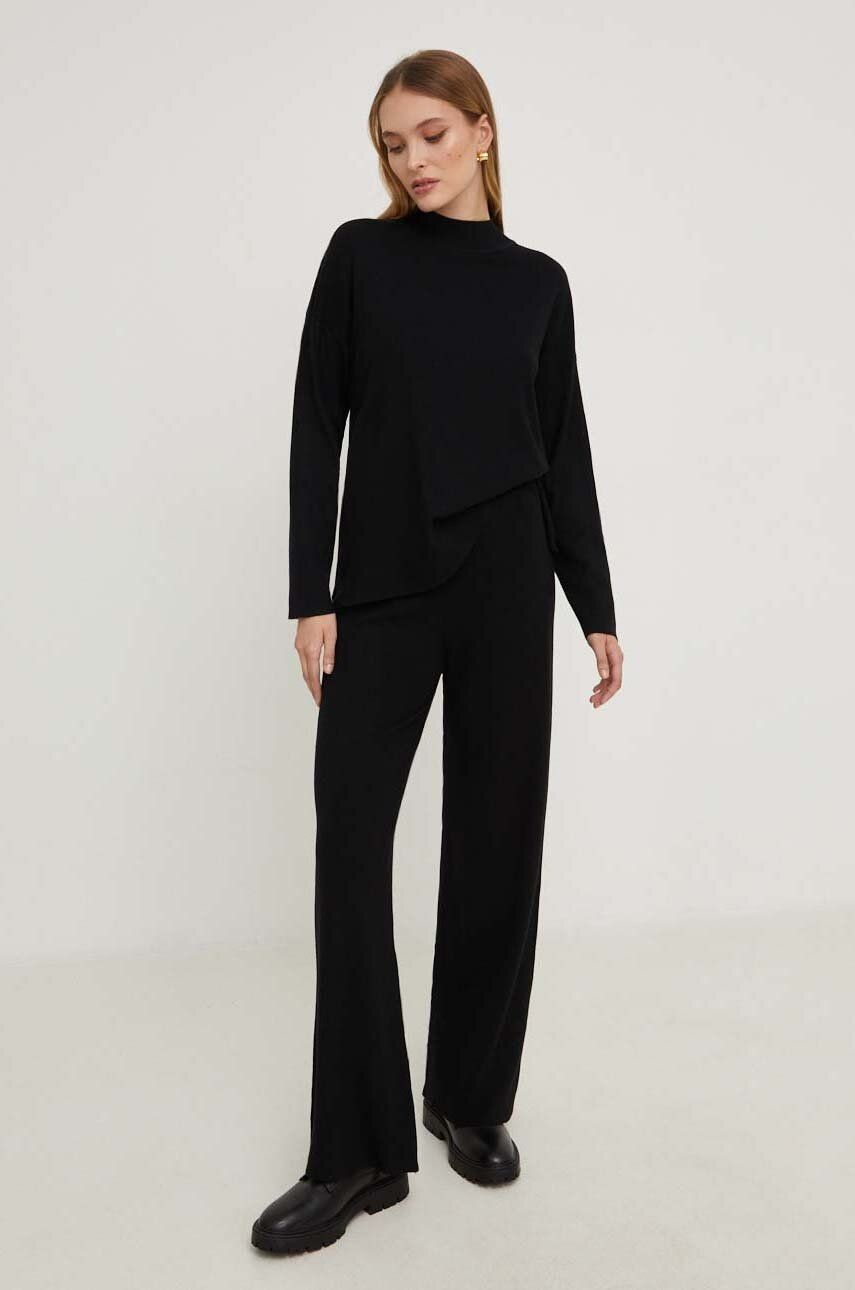 Súprava svetra a nohavíc Answear Lab čierna farba