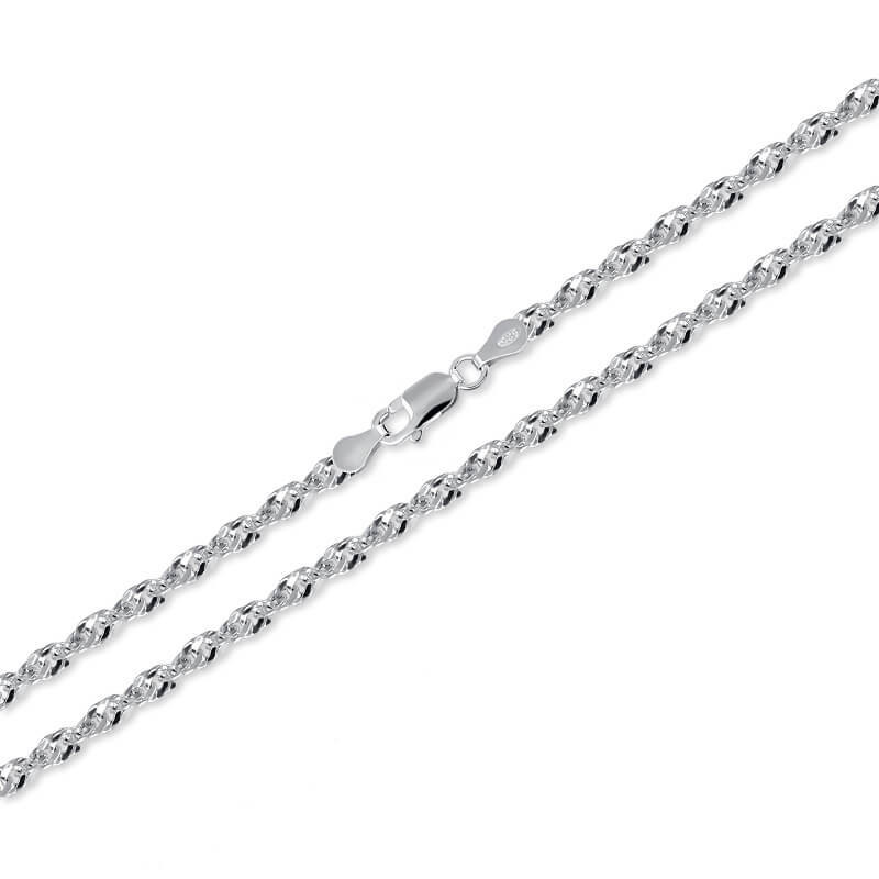 Brilio Silver Strieborný náramok Lambáda 19 cm 461 086 00164 04