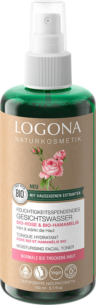 Logona Osviežujúce pleťové tonikum BIO damaská ruža - suchá a citlivá pleť 125ml