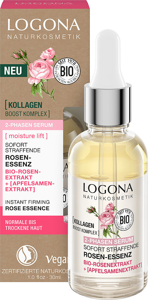 Logona Intenzívne hydratačné 2-fázové sérum BIO ruža 30ml