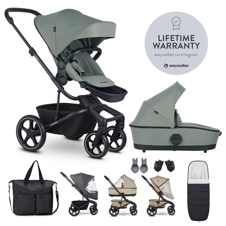 EASYWALKER Set XXL kočík kombinovaný Harvey⁵ Agave Green s príslušenstvom