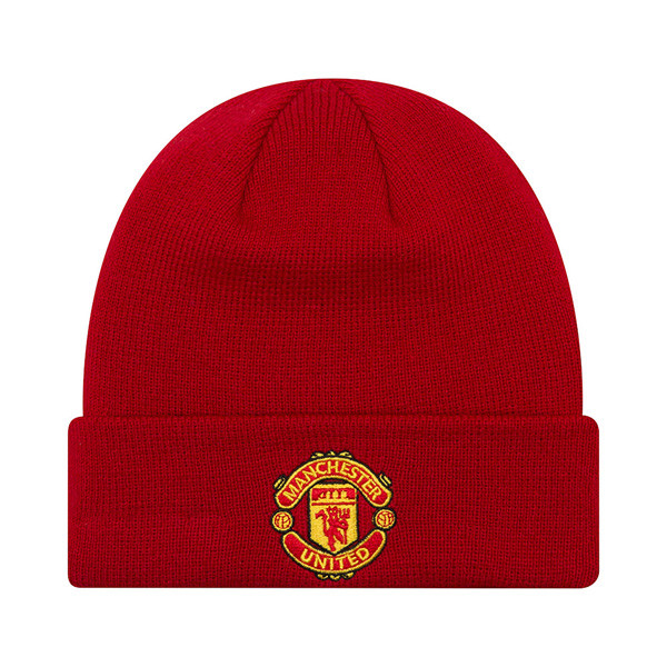Detská zimná čapica New Era Manchester United FC Youth Red Cuff Knit Beanie - Youth