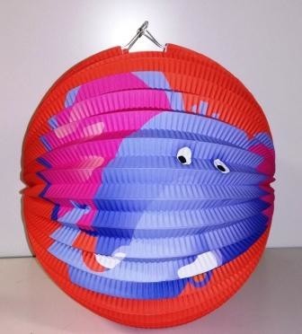 Lampion s rybou 25cm