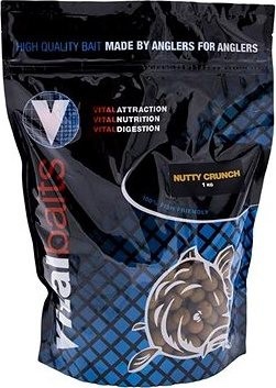 Vitalbaits Boilie Nutty Crunch 18 mm 1 kg