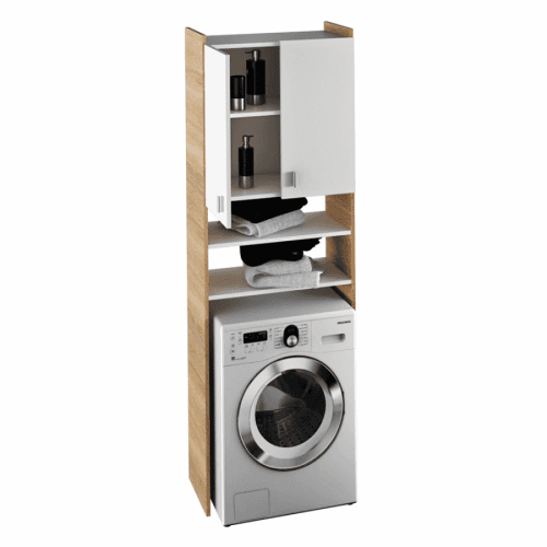 Skříňka nad pračku, dub sonoma / bílá, NATALI