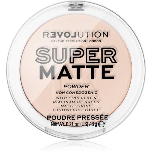 Revolution Relove Super Matte zmatňujúci púder odtieň Translucent 6 g