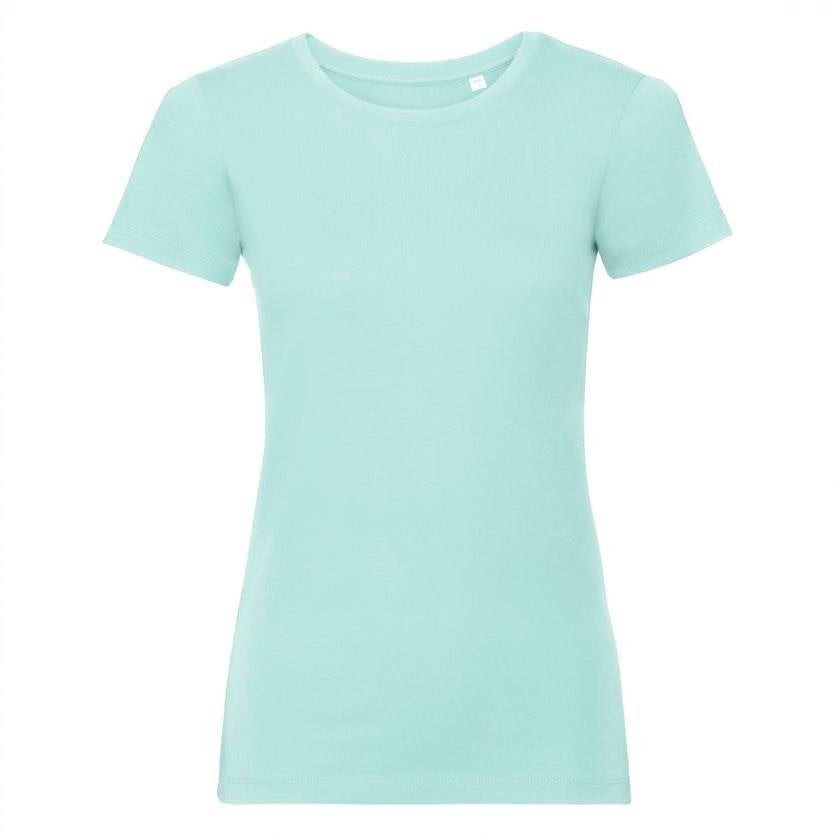 Light blue women's t-shirt Pure Organic Russell