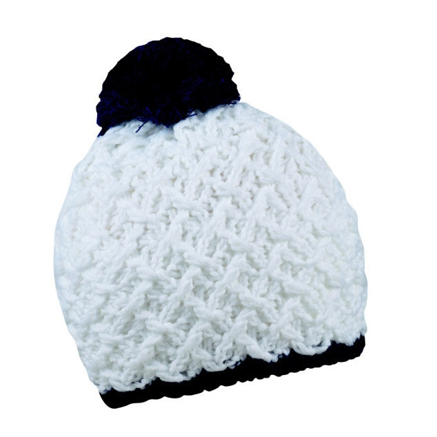 Zimná čiapka CoFEE Rough Style - biela-navy