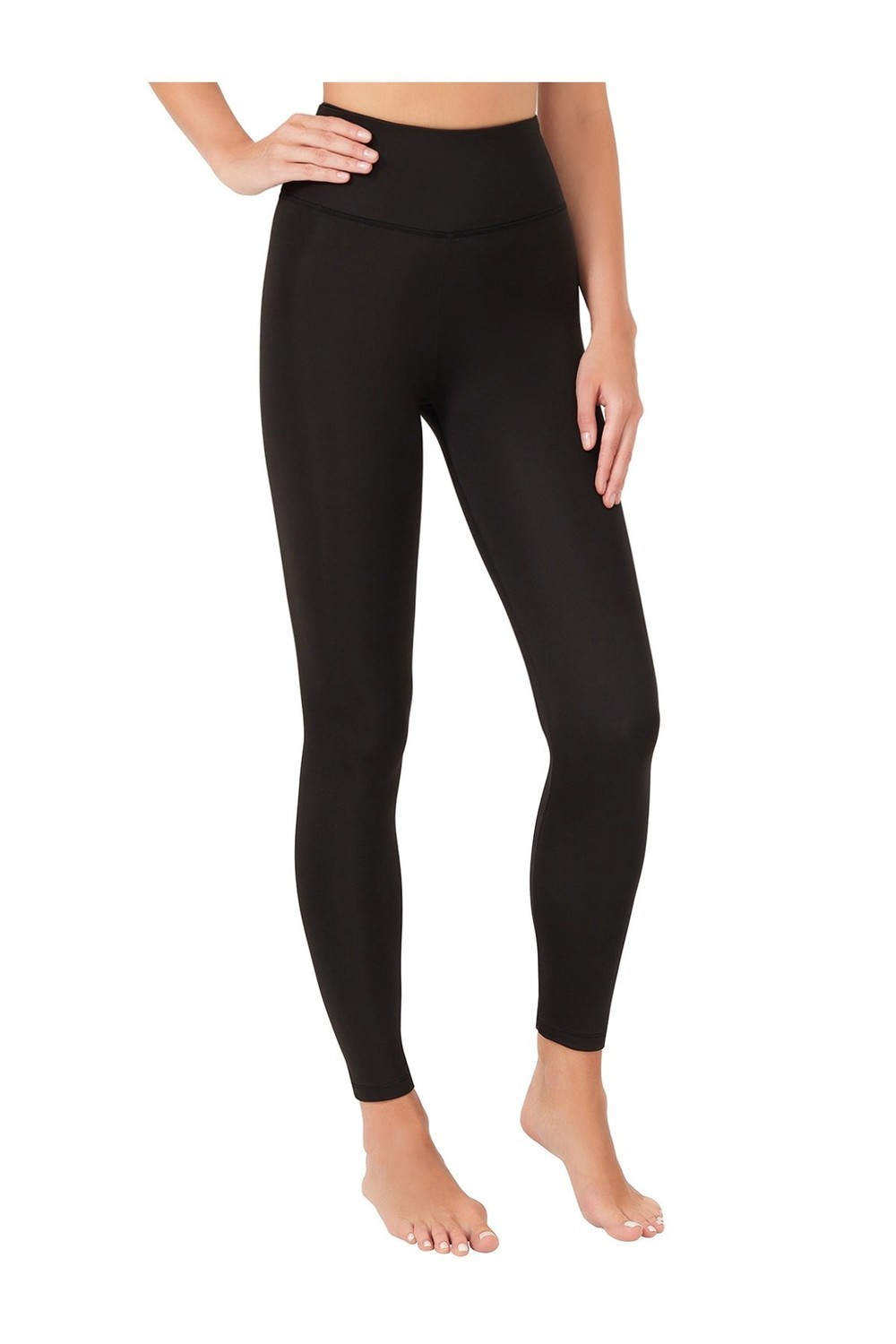 LOS OJOS Black High Waist Sport Leggings