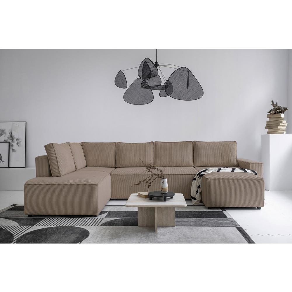 Rohová Sedacia Súprava Dave Sivohnedá,kord