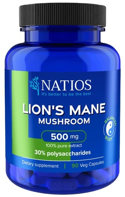 Natios lion's mane extract 500 mg 30% polysaccharides 90 kapsúl