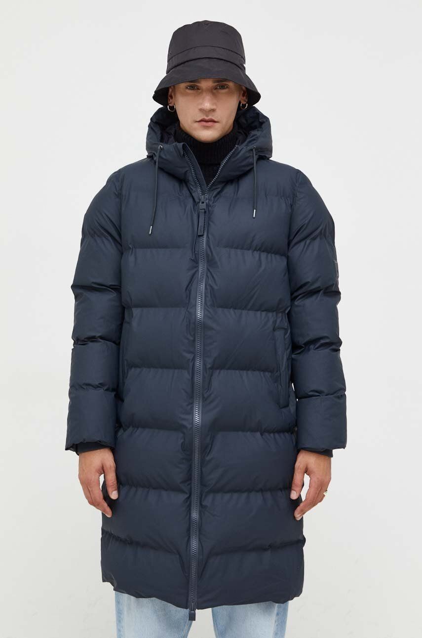 Bunda Rains 15130 Jackets tmavomodrá farba, zimná