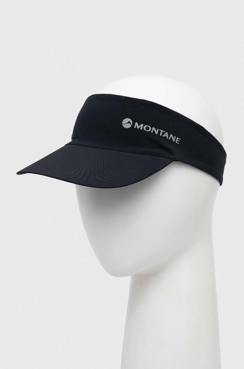 Šilt Montane Trail Lite Sun Visor čierna farba, s potlačou