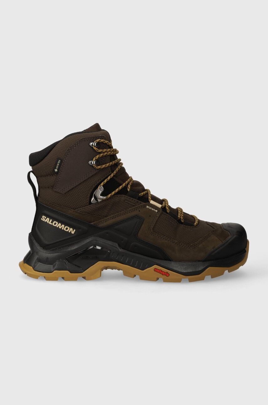 Topánky Salomon Quest Element GTX pánske, hnedá farba