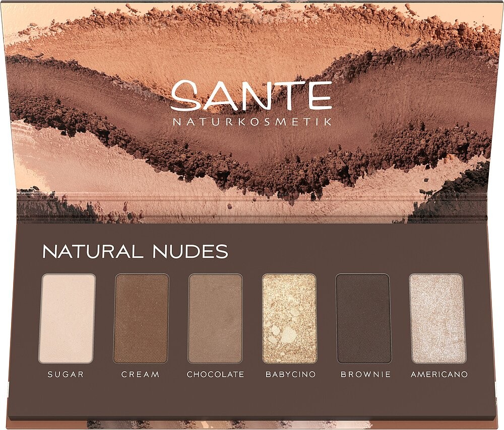 Sante Minerálne očné tiene Palette NATURAL NUDES 6g
