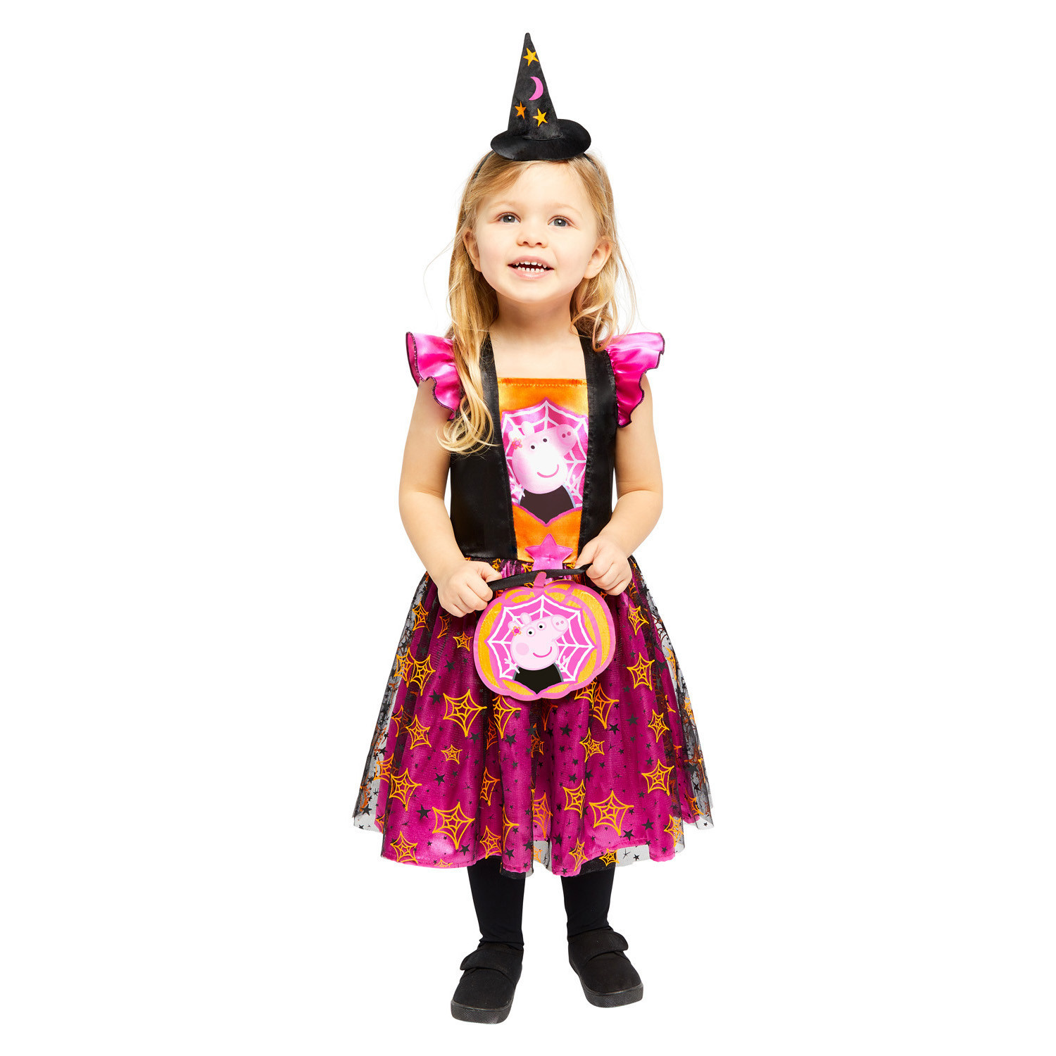 Amscan Detský maškarný kostým Prasiatko Peppa Halloween Veľkosť: 2-3