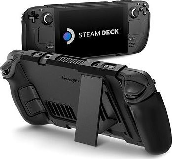 Spigen Thin Fit with Kick Stand Black Steam Deck