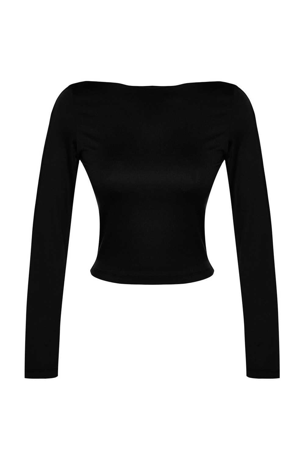 Trendyol Black Cut Out Detailed Slim, Flexible Knitted Blouse