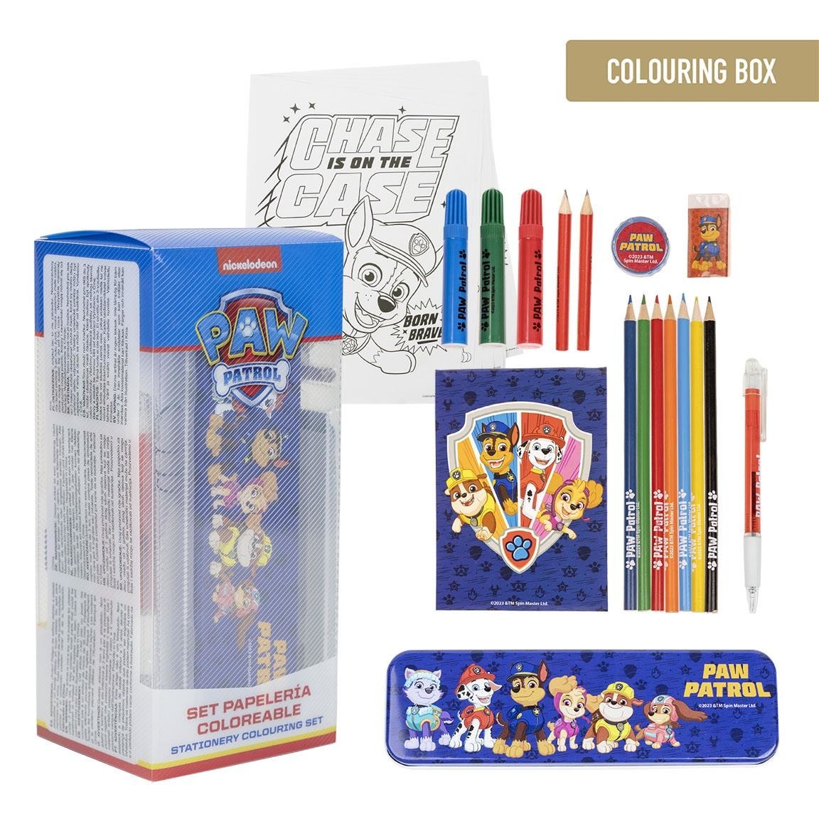 COLOURING STATIONERY SET PAW PATROL