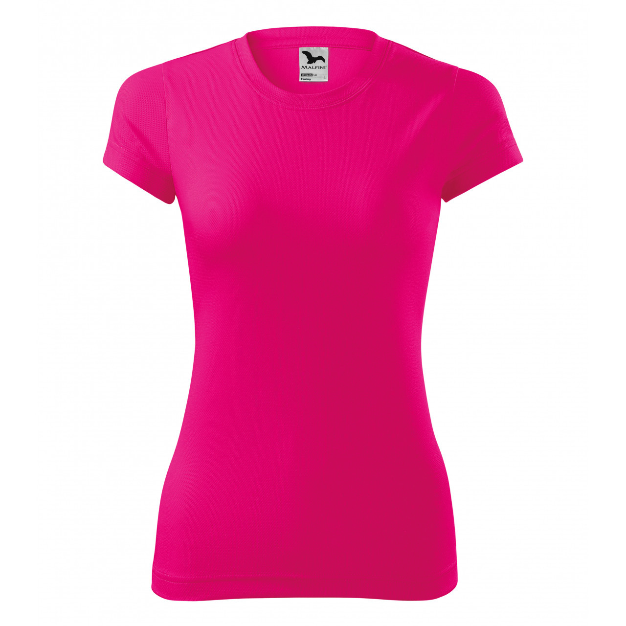 Dámske tričko Malfini Fantasy - pink luminous, XXL