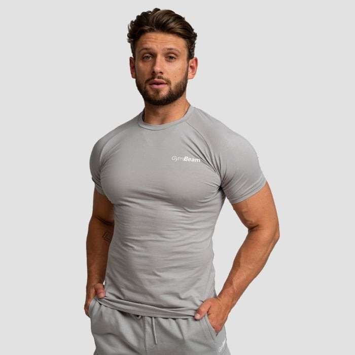 GymBeam Tričko Fitted TRN Grey  XXXLXXXL