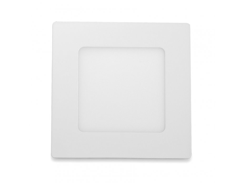 LED Solution Biely vstavaný LED panel hranatý 90 x 90mm 3W Economy Farba svetla: Denná biela 10478