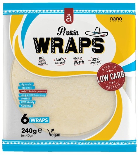 Nano supps protein wraps 240 g (6ks)