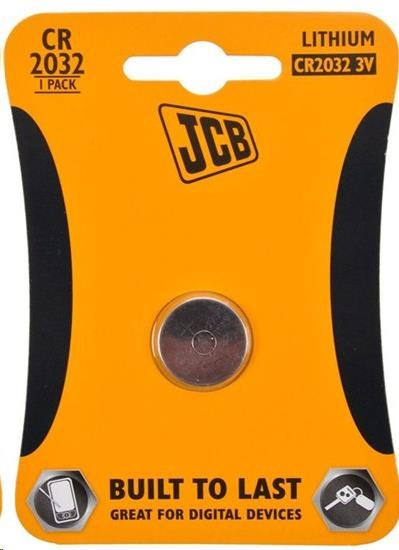 JCB gombíková lítiová batéria CR2032, blister 1 ks