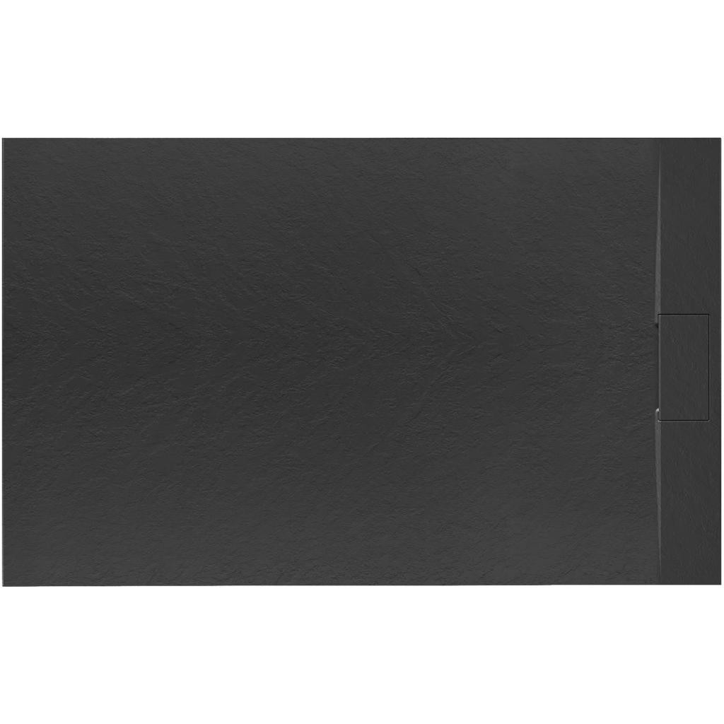 REA - Sprchová vanička Bazalt Black 80x100 REA-K3304
