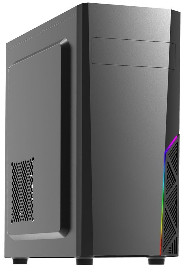 Zalman case miditower T8, bez zdroja, ATX, 1x 120mm ventilátor, 1x USB 3.0, 2x USB 2.0, RGB, čierna