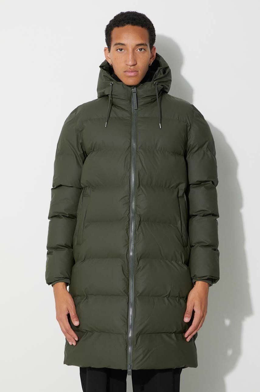 Bunda Rains 15130 Jackets zelená farba, zimná
