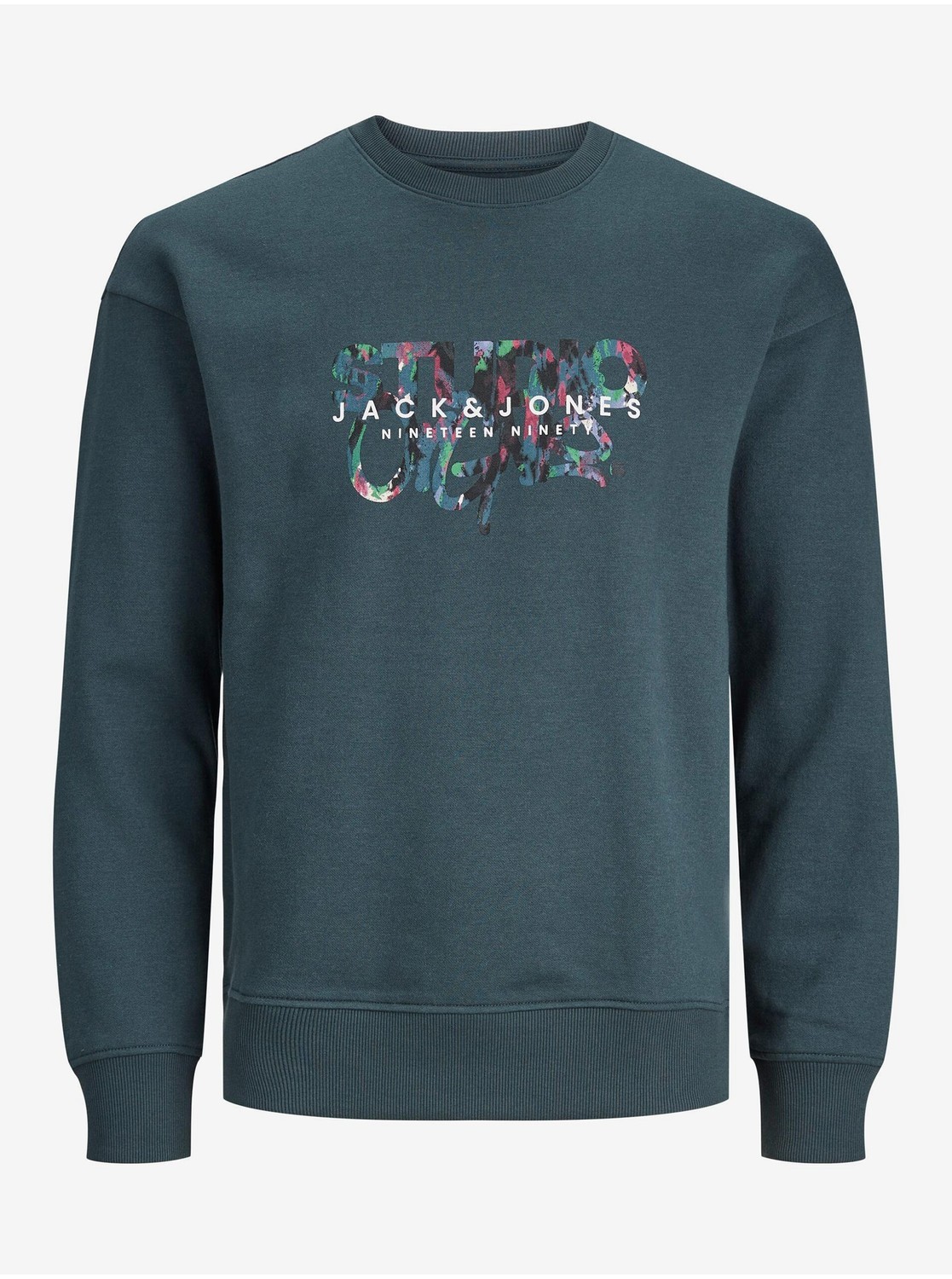 Tmavozelená chlapčenská mikina Jack & Jones Silver