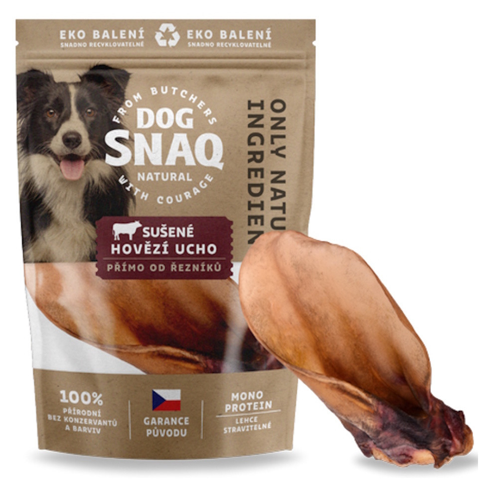 DOG SNAQ Hovädzie ucho sušené 1 ks
