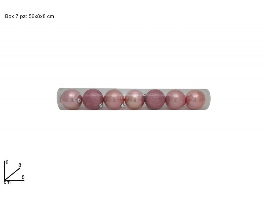 MAKRO - Gule vianočné 8cm 7ks