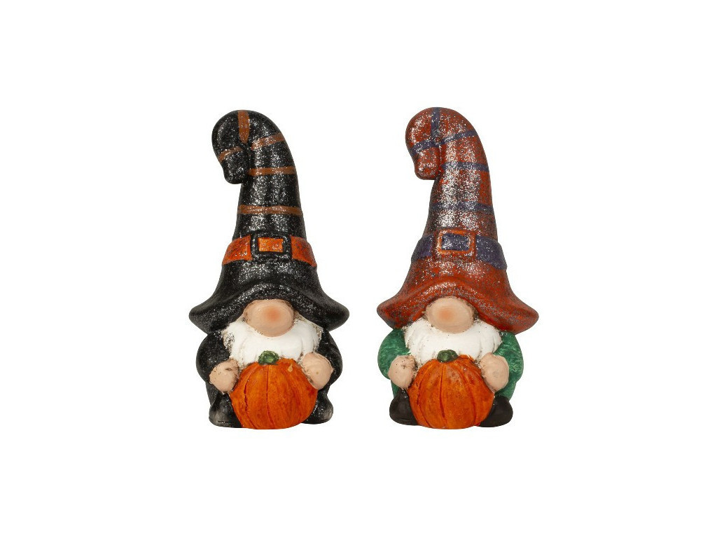 MAKRO - Škriatok s tekvicou 13cm rôzne druhy