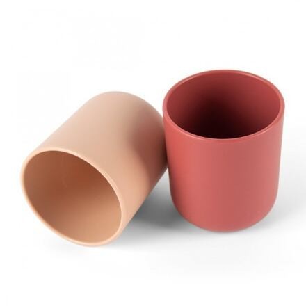 Dantoy Tiny Bio hrnčeky Nude/Red 2ks 0m+