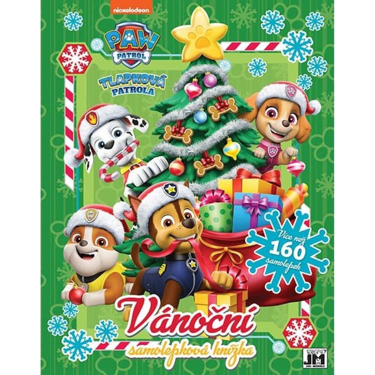 Jiri Models Vianočná samolepková knižka Labková patrola