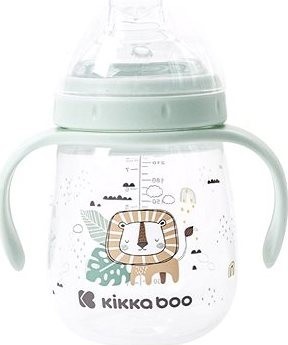 KikkaBoo Hrnček so silikónovou pitkou 240 ml Savanna Mint