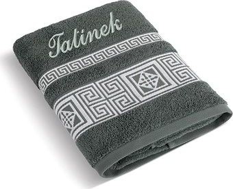 BELLATEX s.r.o. Froté uterák 50 × 100 grécka kolekcia 155/038 s výšivkou „Tatínek“