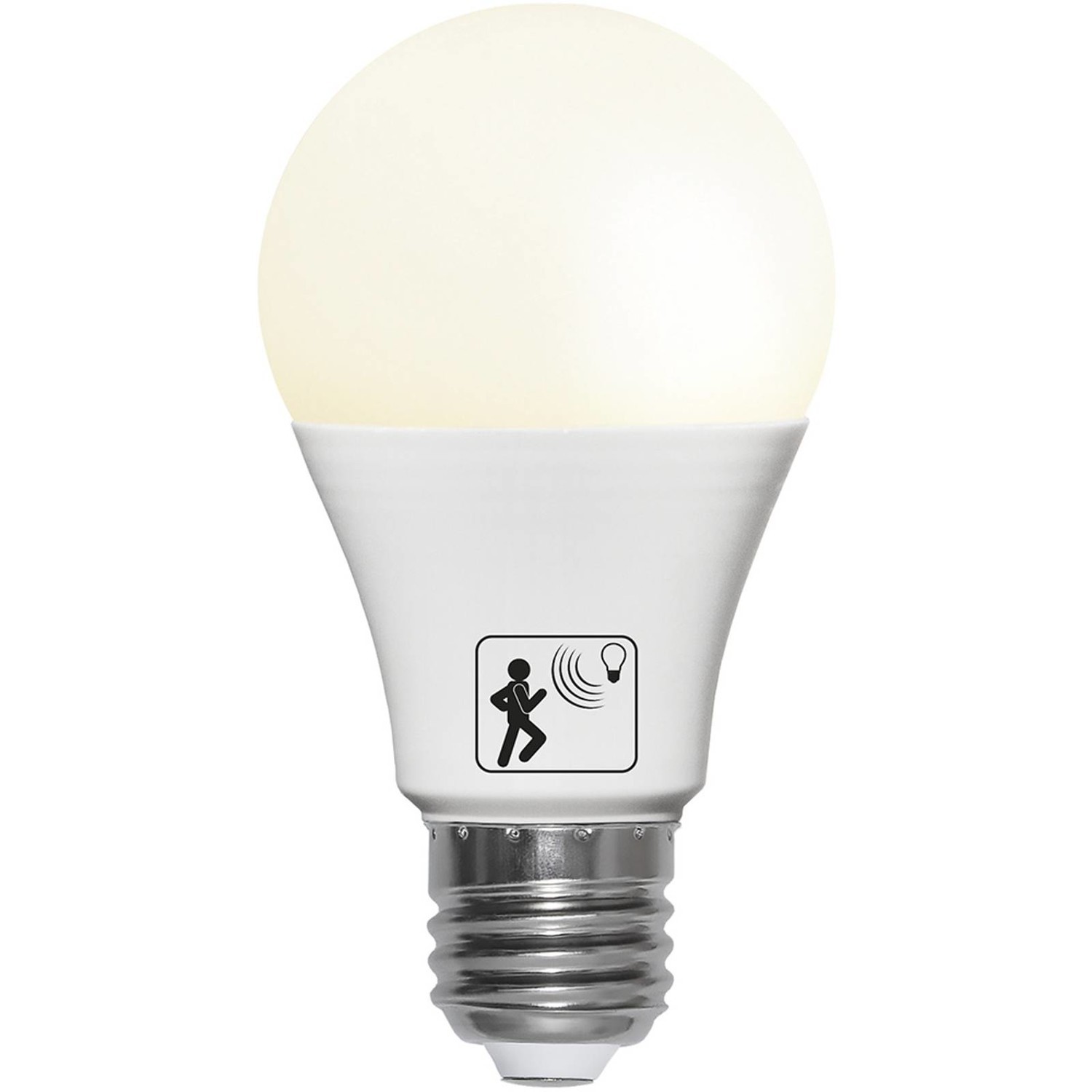 LED žiarovka A60 E27 4,8W 2700K, detektor pohybu