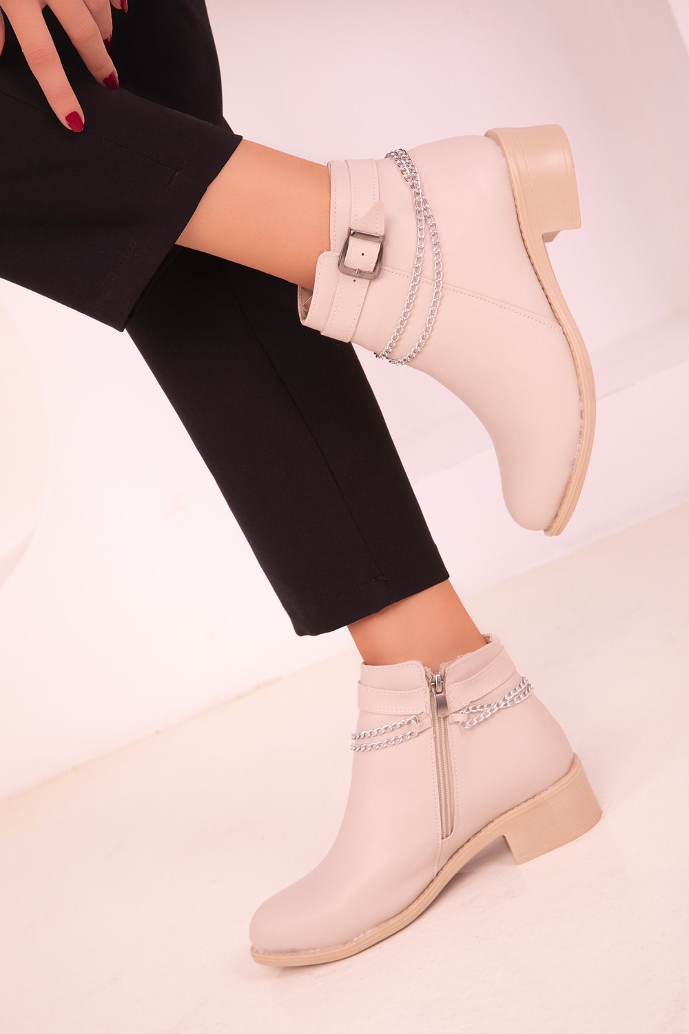 Soho Beige Women's Boots & Booties 15384