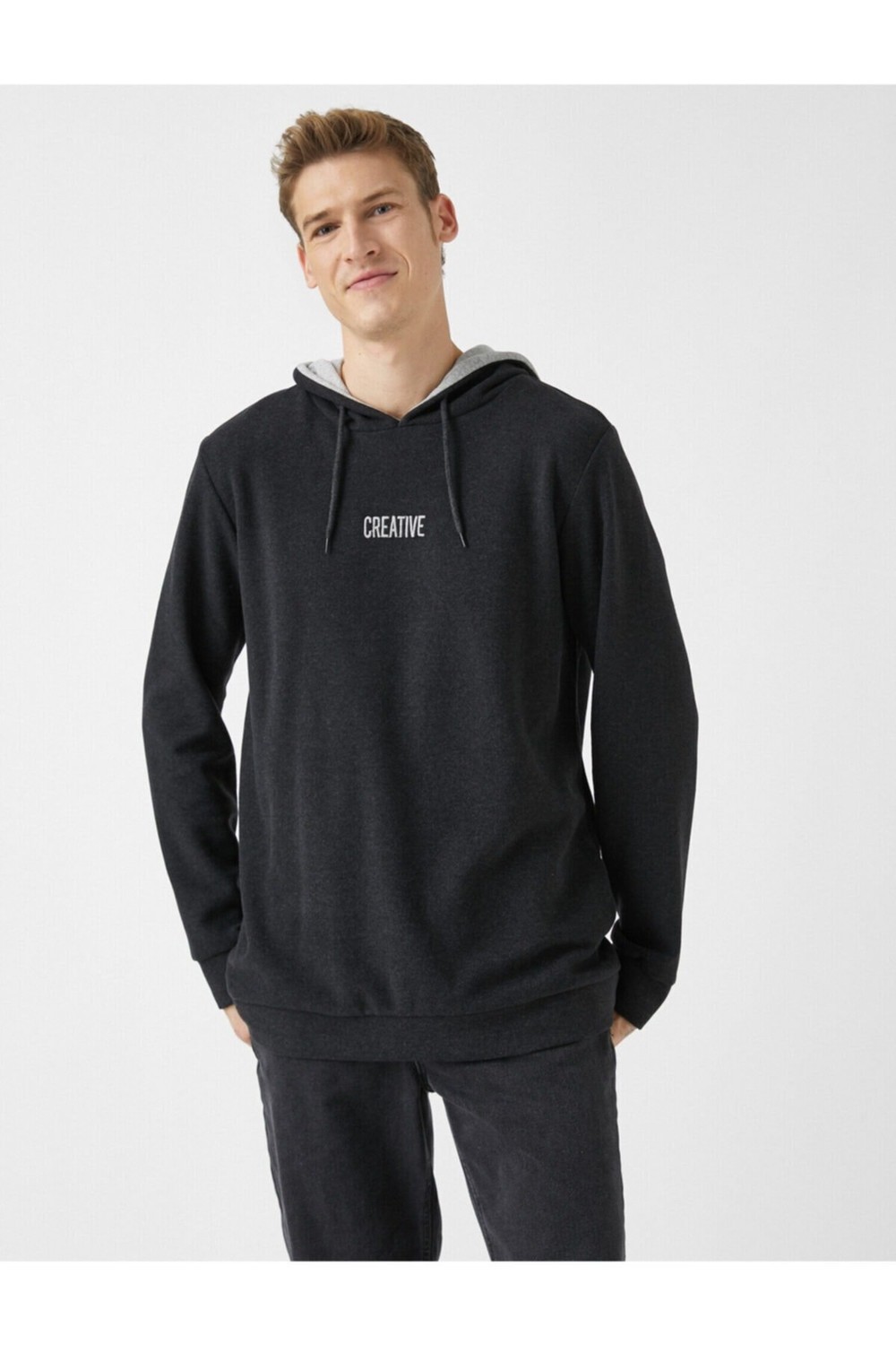 Koton Men's Anthracite Sweater