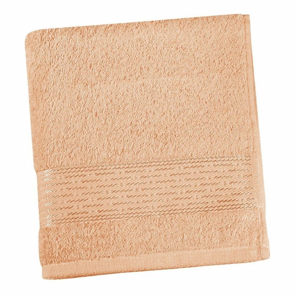 Bellatex Froté osuška Kamilka prúžok lososová, 70 x 140 cm