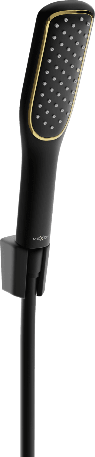 Ruční sprchový set MEXEN R-49 černý/zlatý