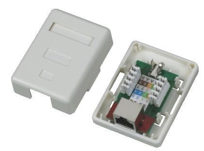DATACOM STP jednozásuvka nad omietku Cat5e 1 x RJ45
