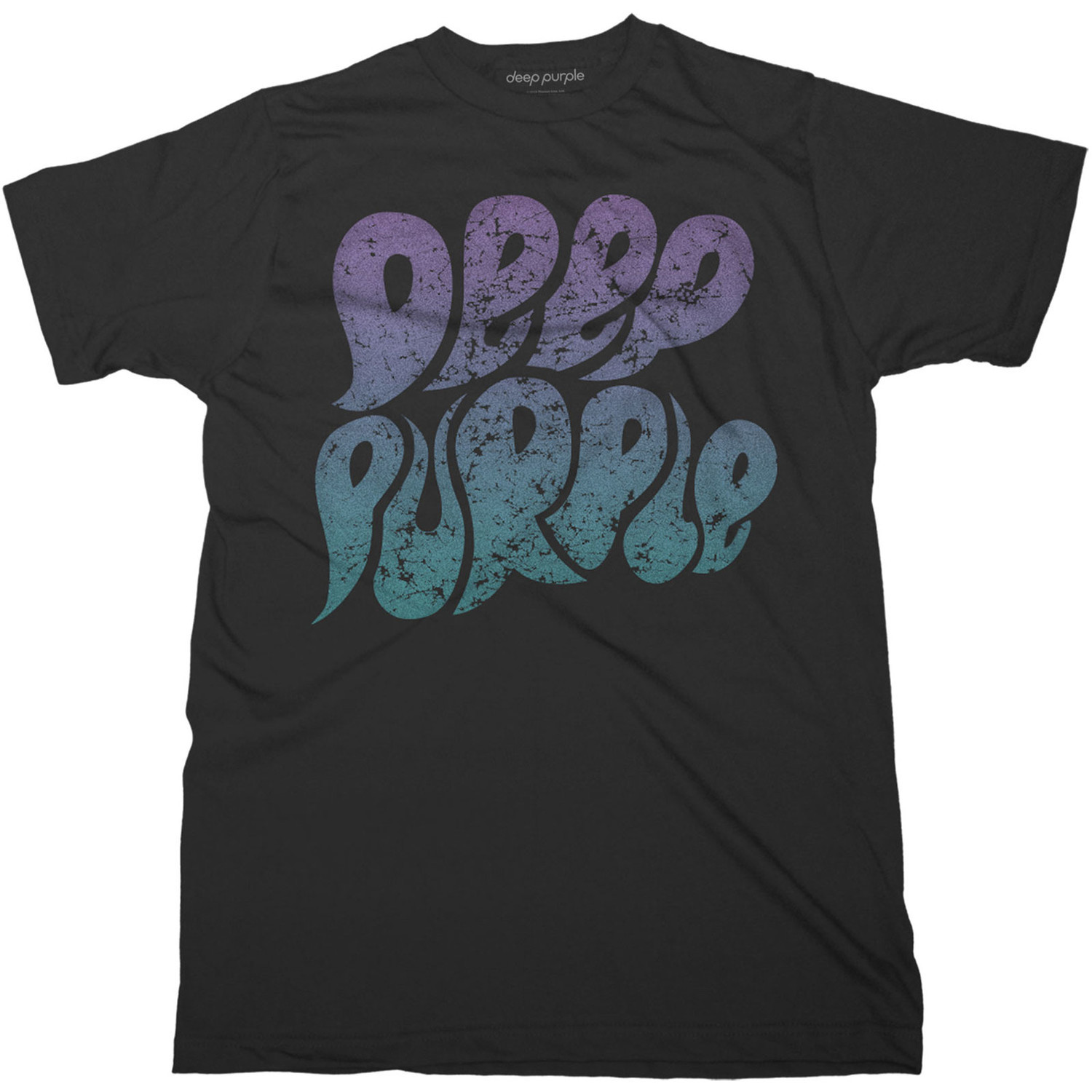 Deep Purple tričko Bubble Logo Čierna S