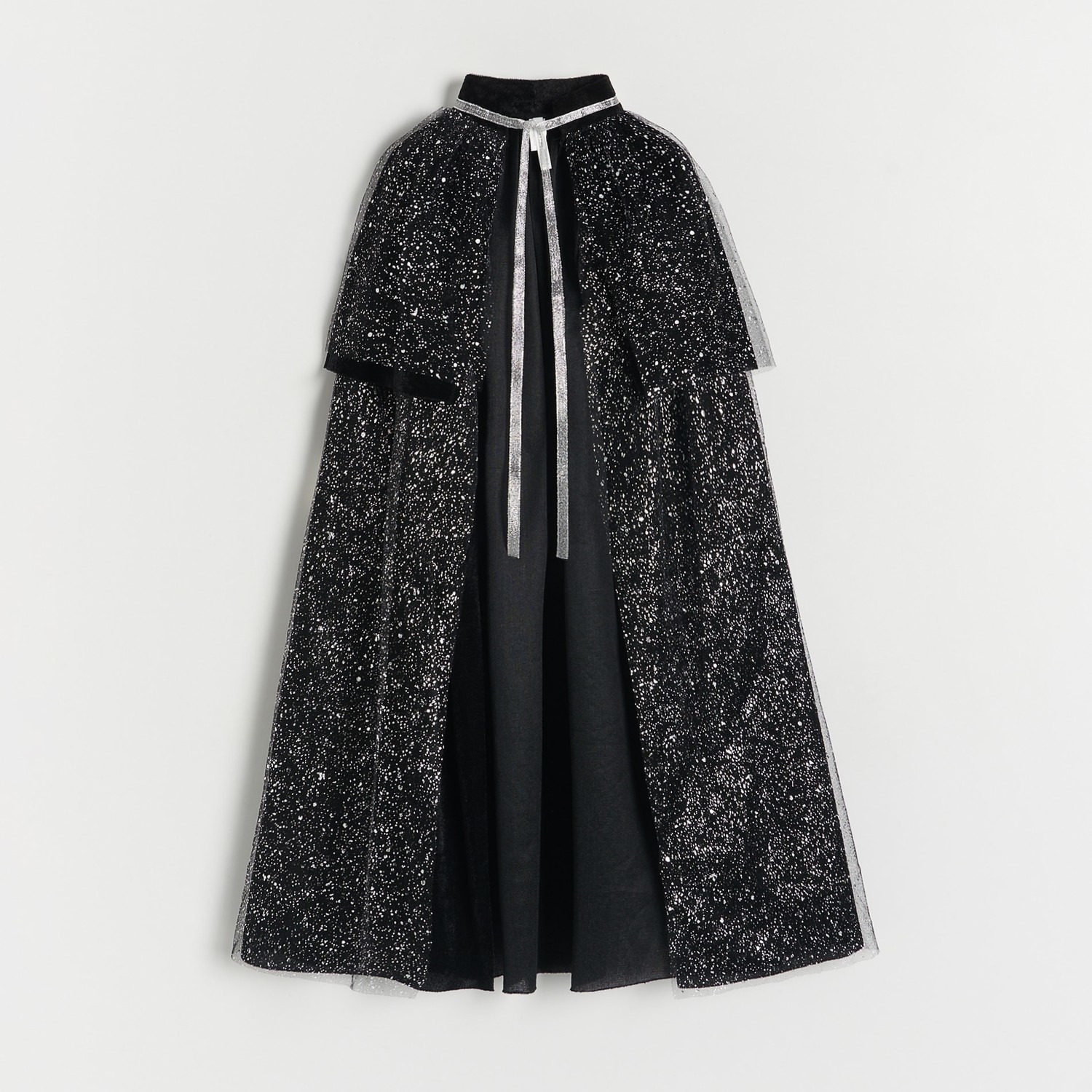 Reserved - Girls` cape costume & mask - Čierna
