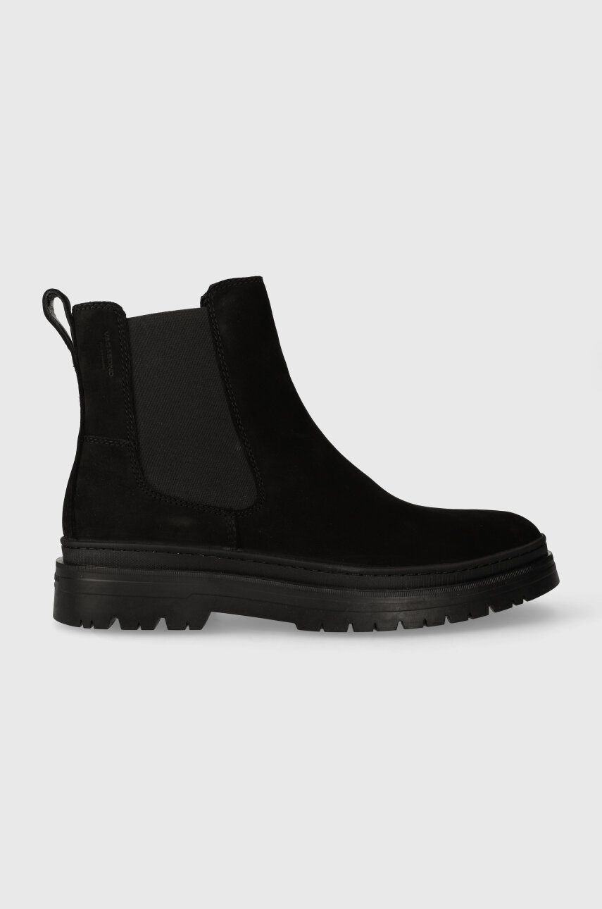 Semišové topánky chelsea Vagabond Shoemakers JAMES pánske, čierna farba, 5680.150.20