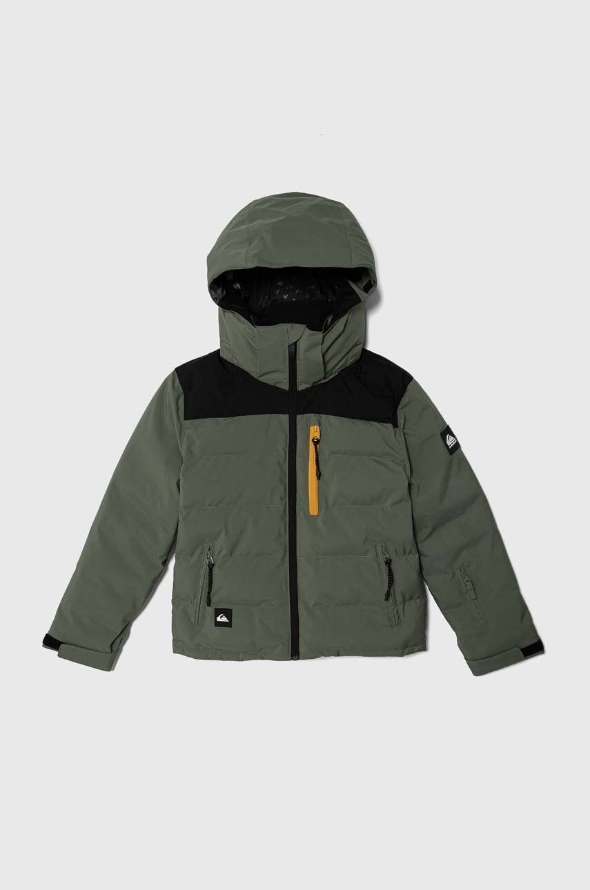 Detská bunda Quiksilver THE EDGE SNJT zelená farba