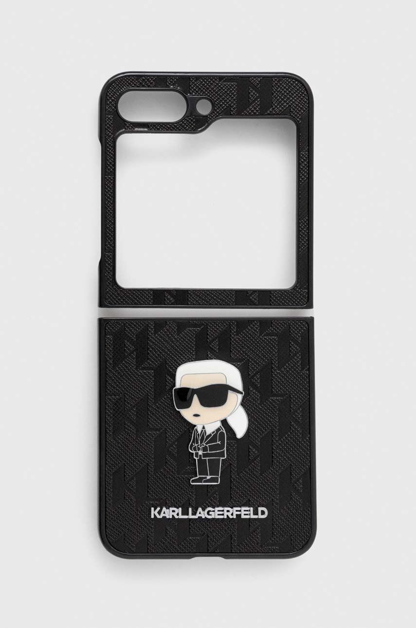 Puzdro na mobil Karl Lagerfeld Samsung Galaxy Z Flip5 čierna farba
